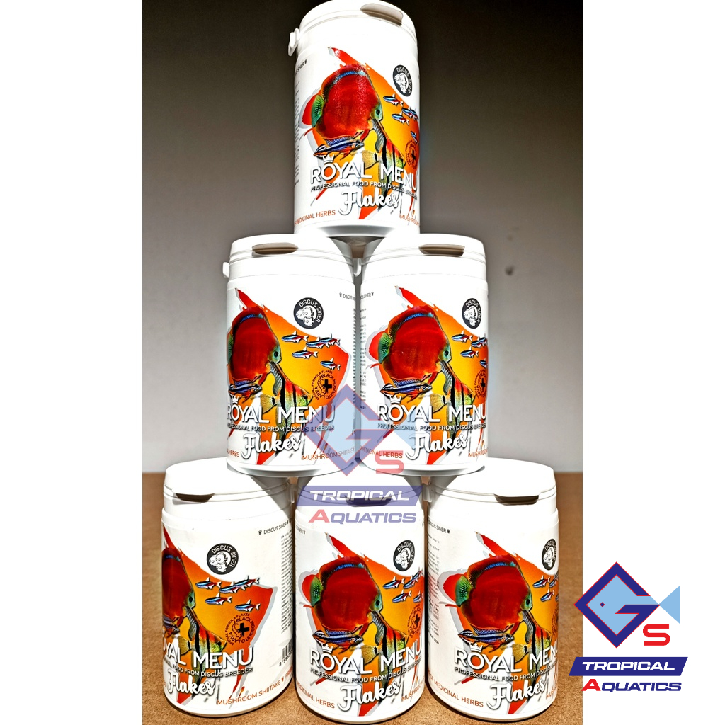 ROYAL MENU FLAKES 300ML TRIAL PACK/PEK PERCUBAAN/MAKANAN IKAN/FISH FOOD