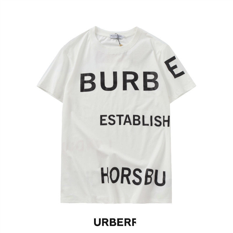 Ready Stock ! BURBERRY ! Popular Logo The New Casual Letter Printed Short  Sleeve Matching Round Collar T-shirt | Shopee Malaysia