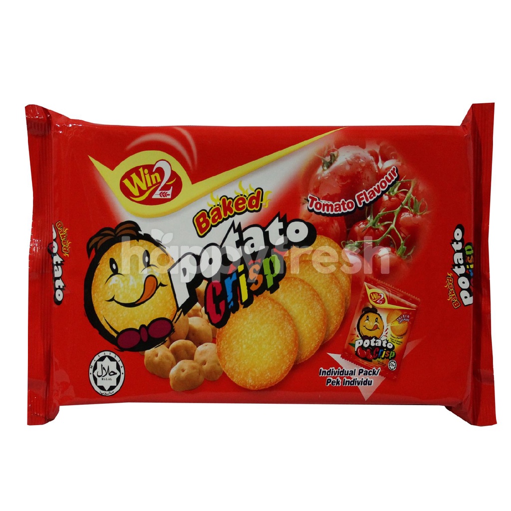 100g Win2 Win Win Potato Crisp Crackers Tomato Flavour HALAL (LOCAL ...