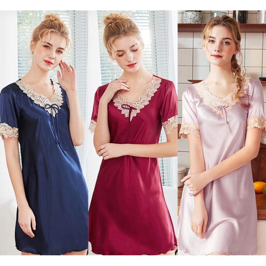 satin night gowns