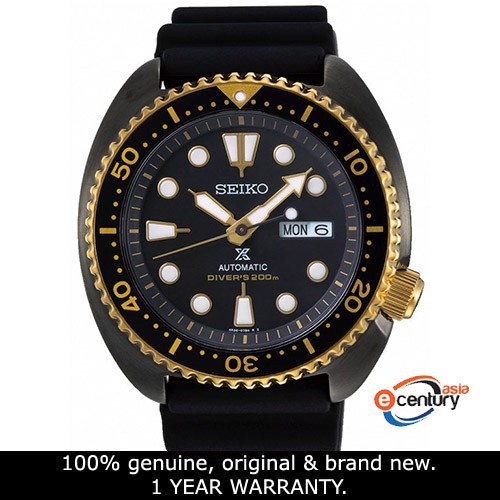 Seiko SRPD46K1 Men's Prospex Automatic Turtle Black Gold Series Black  Silicone Strap SPECIAL EDITION Watch | Shopee Malaysia