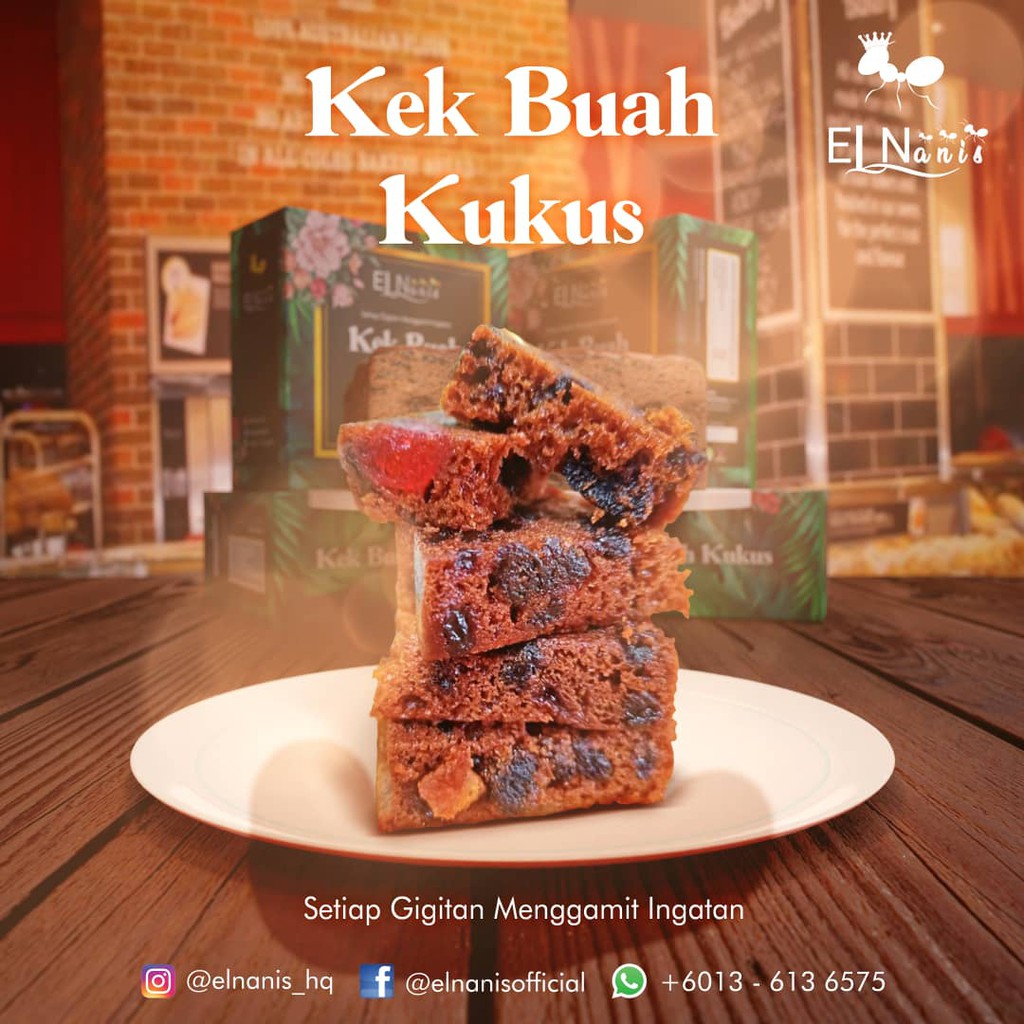 ELNANIS KEK BUAH KUKUS  Shopee Malaysia