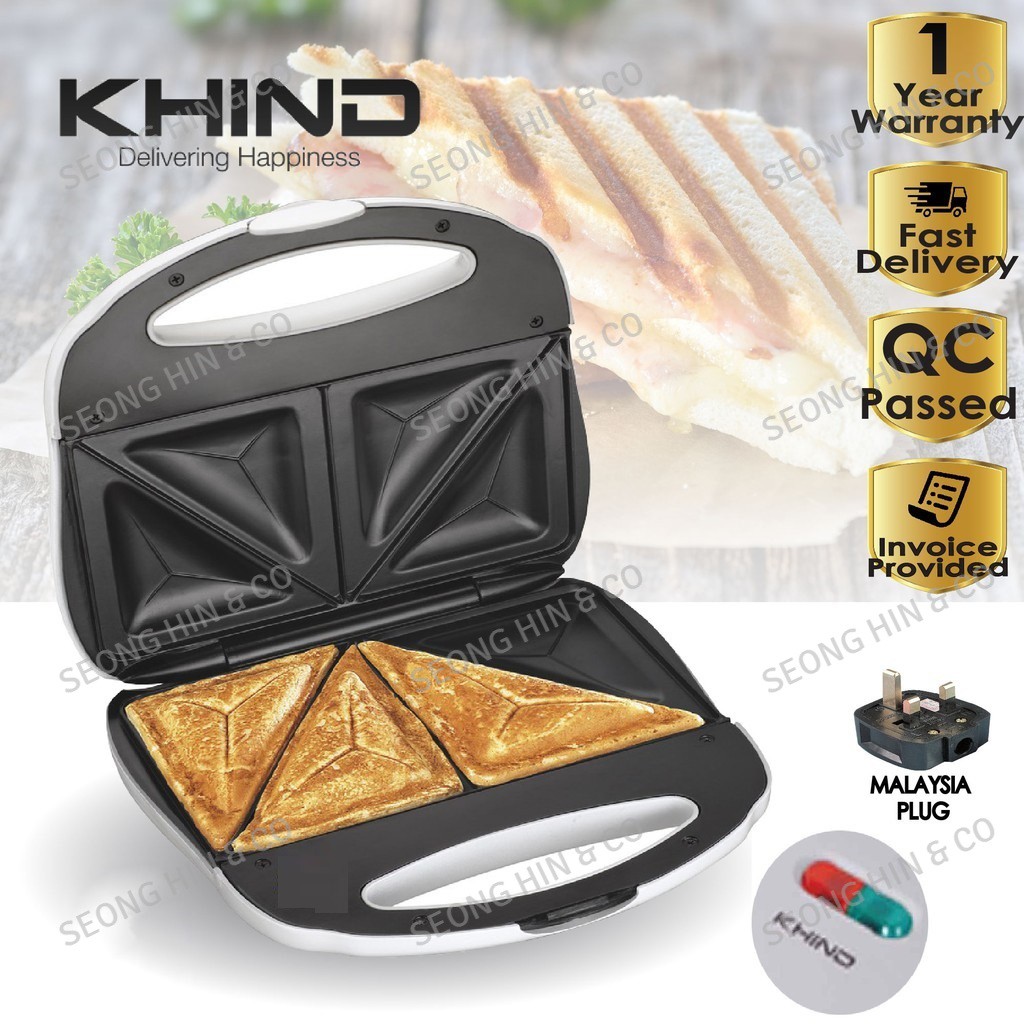 Khind Sandwich Toaster St750 Pembakar Roti Shopee Malaysia