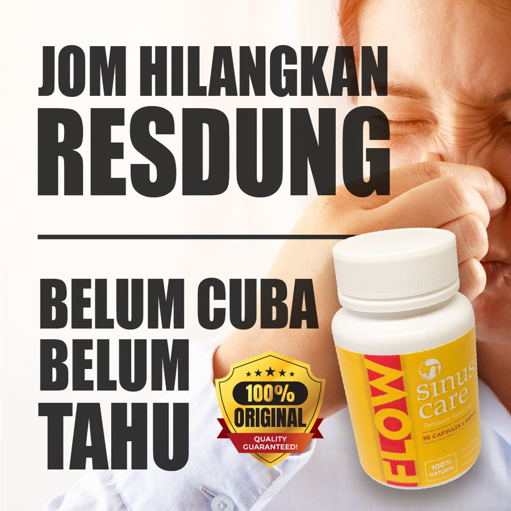 Ubat Resdung Sinus, Flow Sinus Care, Resdung Sinus, Resdung Supplement