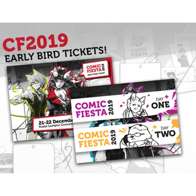 2019 Early Bird Comic Fiesta Tickets Cf Ticket Ready Stock Shopee Malaysia
