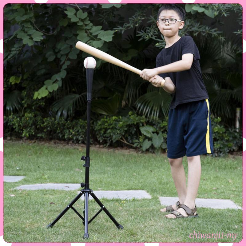 Heavy Duty Baseball Softball Tripod Stand Portable Batting Tee Training Aid 
