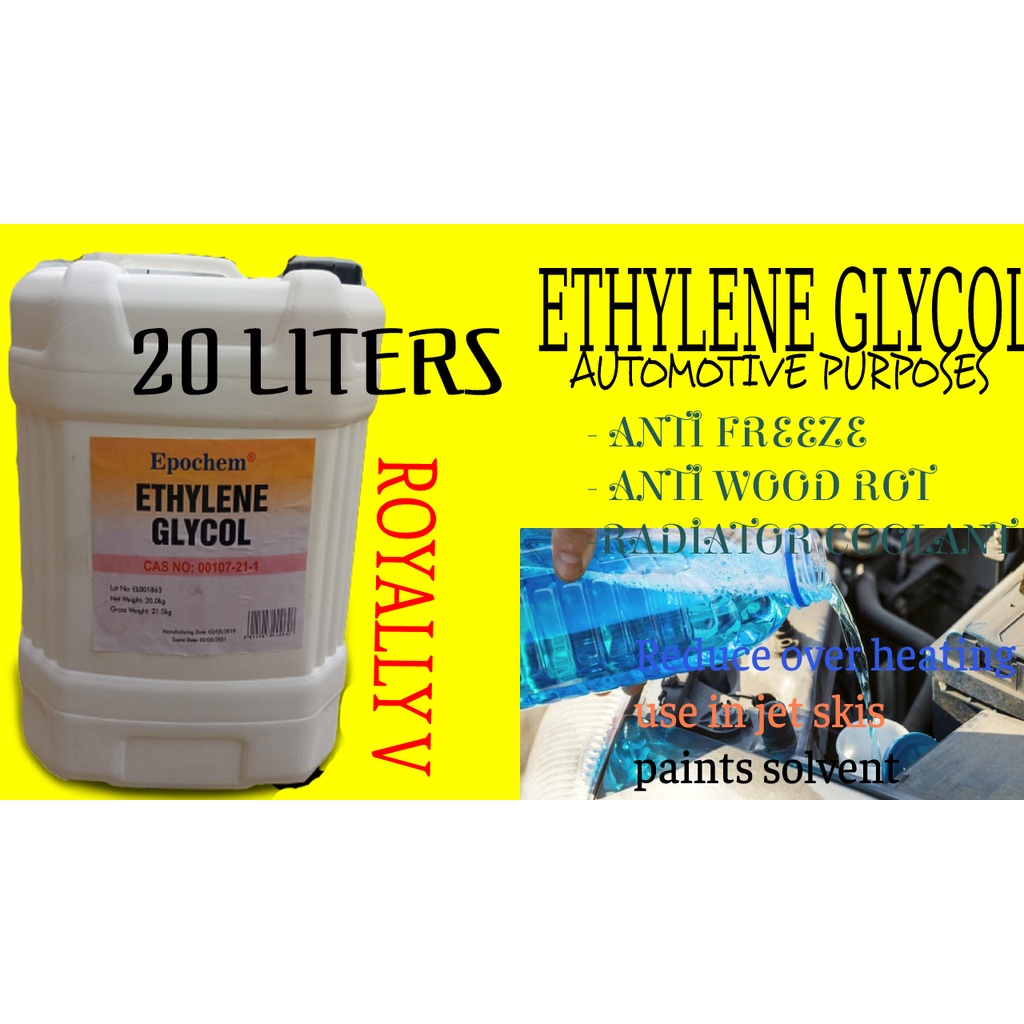 READY STOCK 20 Liters Ethylene Glycol, Radiator Coolant/ Anti Freeze
