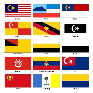 Table Flag Malaysia 14 States Flag Shopee Malaysia