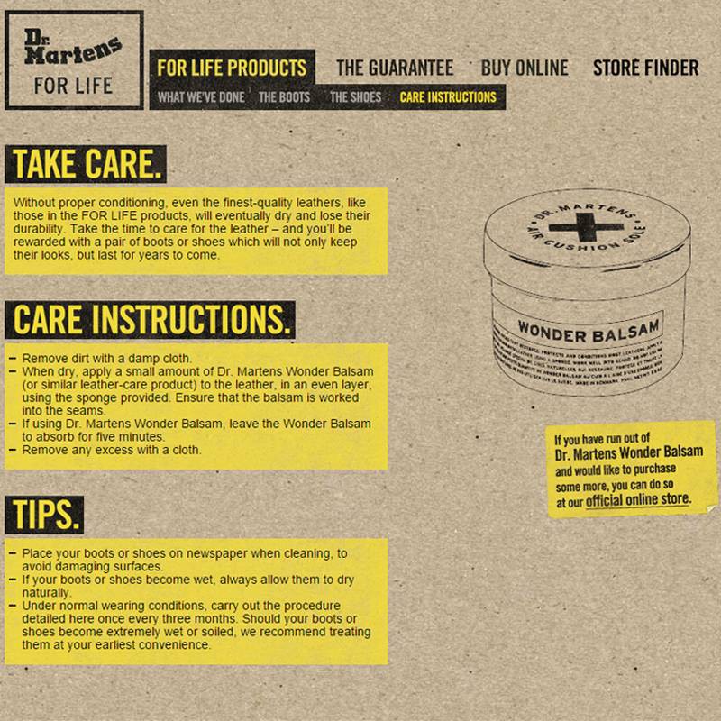 caring for doc martens