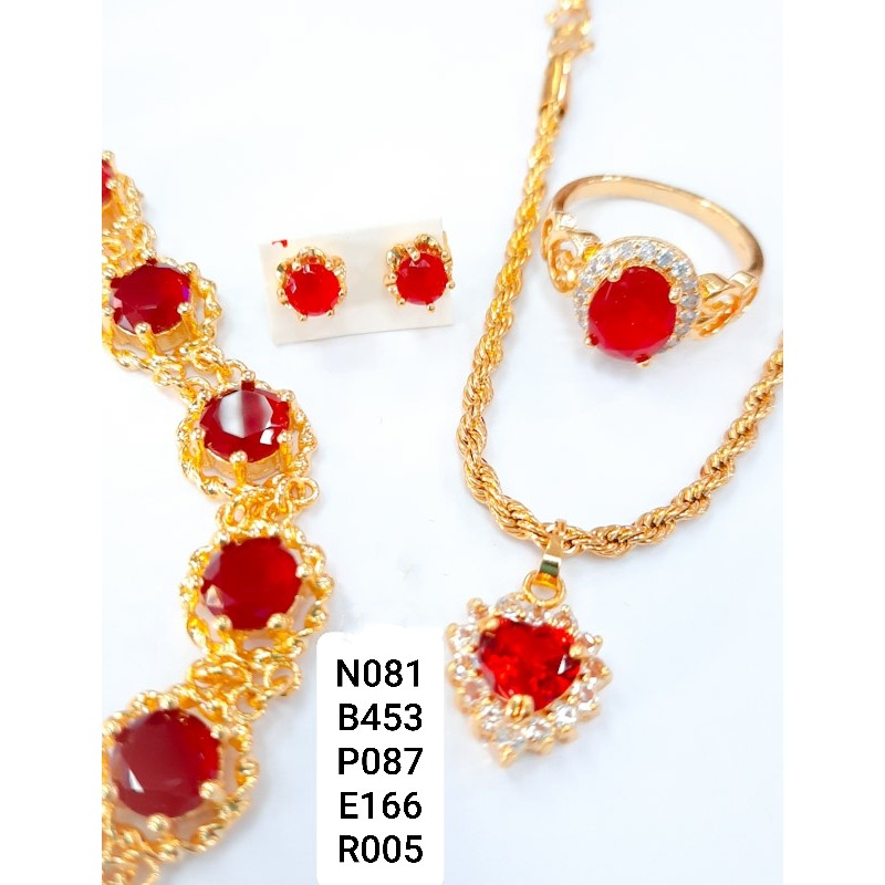 COP 916 SET BARU 2022 24K Emas Bangkok Jewelry 5pcs Set COP 916 SET BARU 2022 24K Emas Bangkok Jewelry 5pcs Set