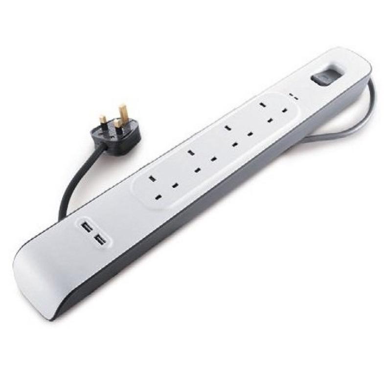 Belkin Extension Socket Surge Protector 4Plugs With 2USB 2.1A (2M