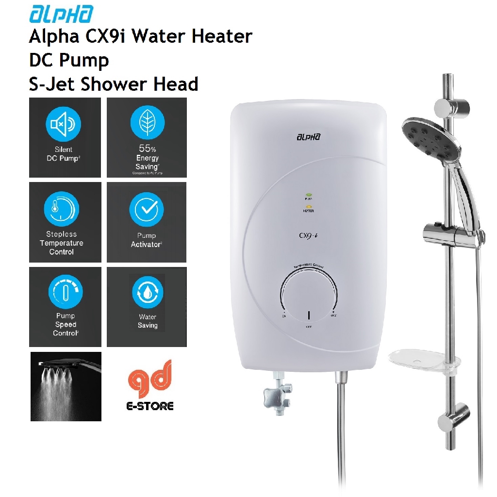 [NEW 2020 MODEL] Alpha CX9 i Water Heater With DC Pump SK White CX9I ...