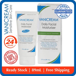 🔥In Stock🔥 Vanicream Daily Facial Moisturizer | Hyaluronic Acid & Ceramides, 3 Fl Oz | 💯% Authentic