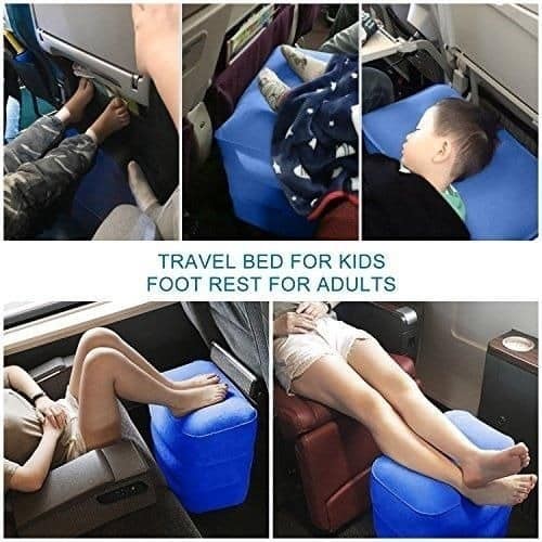 inflatable leg rest for flights