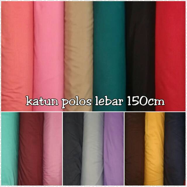 150cm Wide Plain Cotton Fabric Shopee Malaysia
