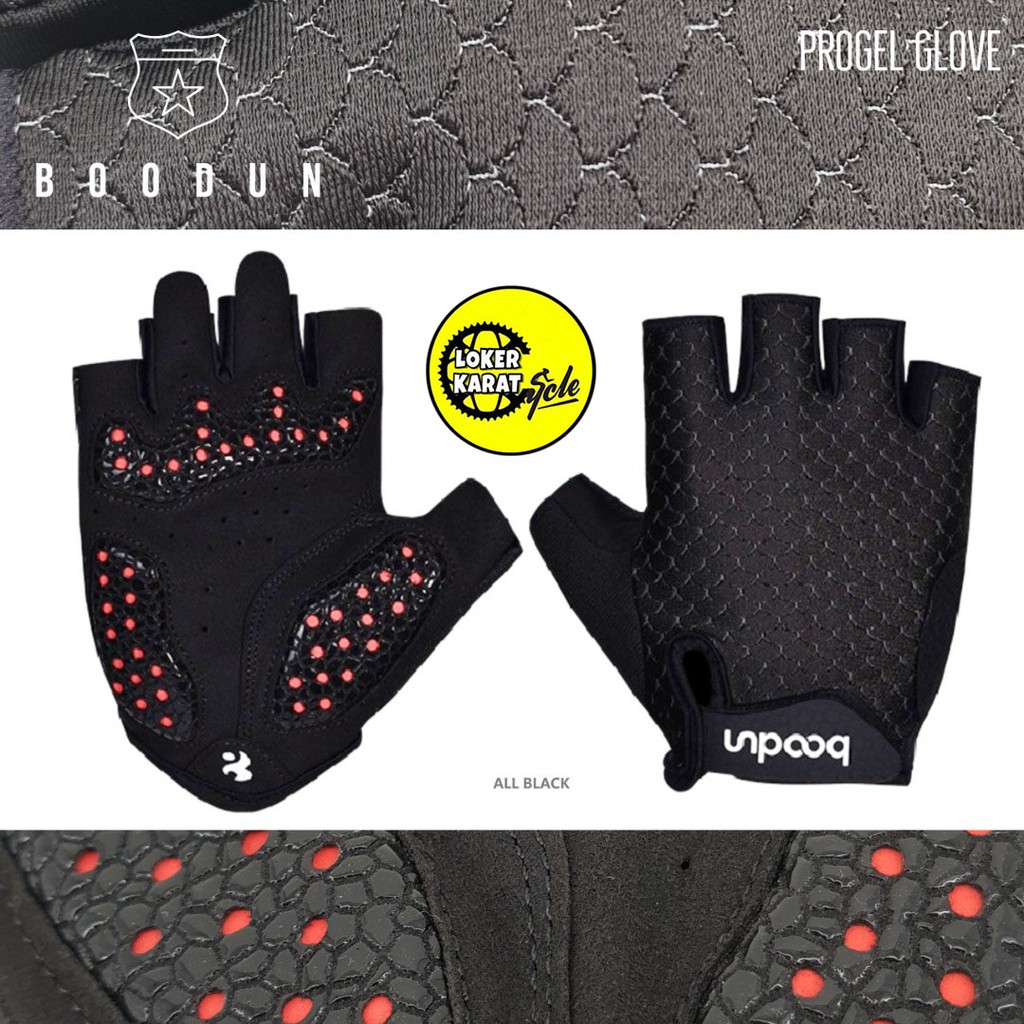 Lkc05 Boodun Progel Half Finger Mtb Rb Cycling Glove Shopee