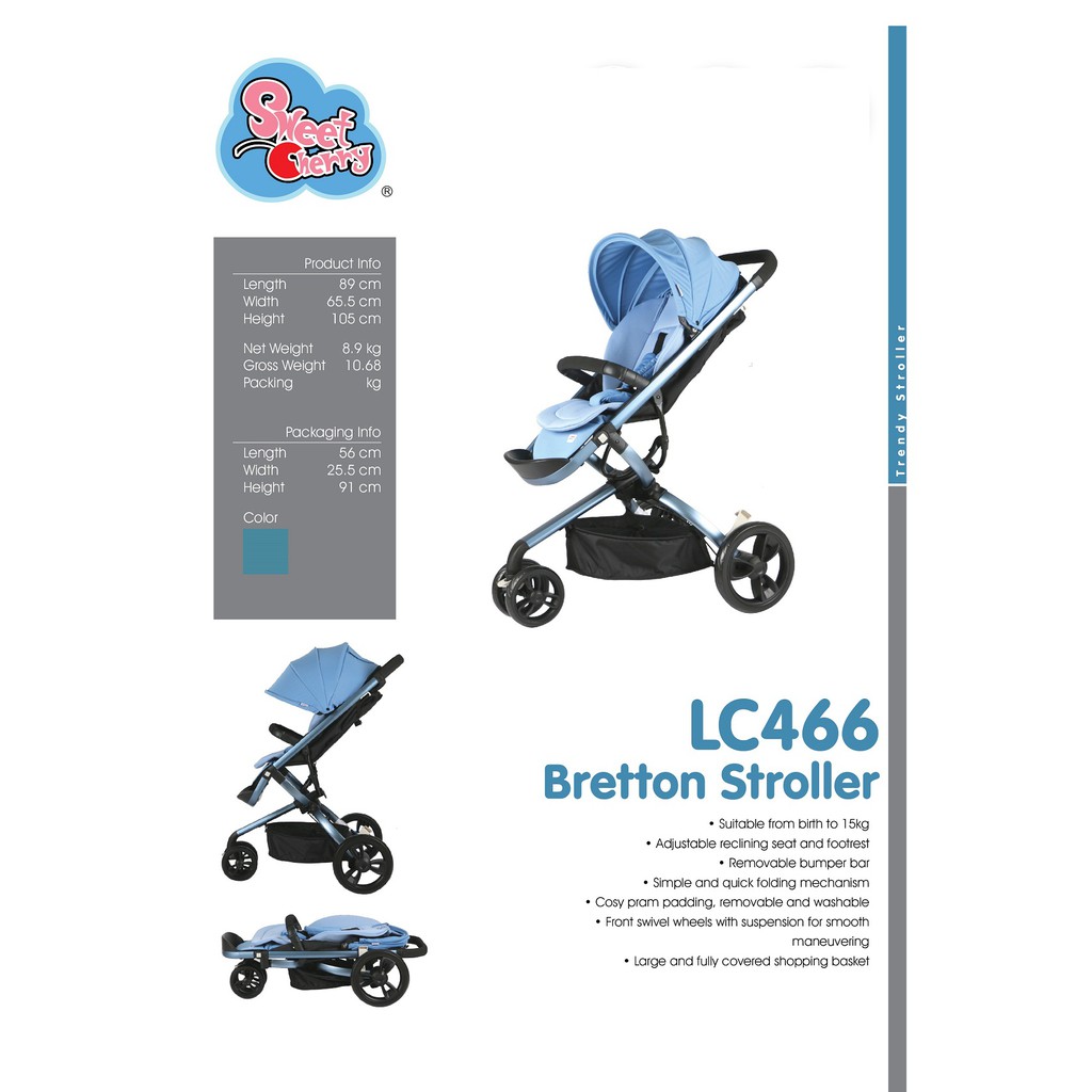 sweet cherry bretton stroller lc466