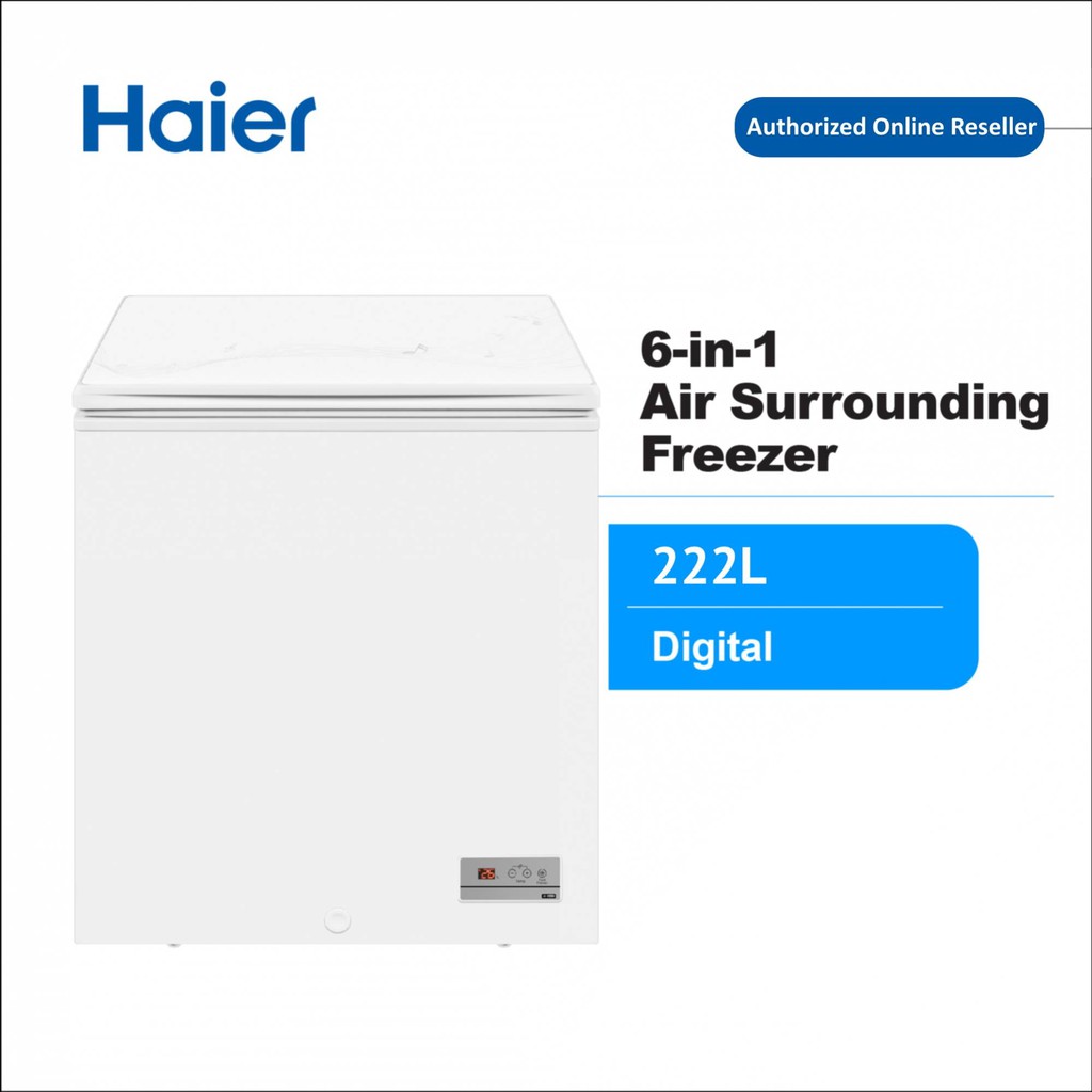 HAIER [222L] 6 in 1 Chest Freezer (Model BD222HEF) 2 TAHUN
