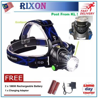 100 Terang Rixon Rechargeable Camping Led Headlight Cree T6 Headlamp Torch Flashlight Outdoor Lampu Suluh Berkhemah Shopee Malaysia