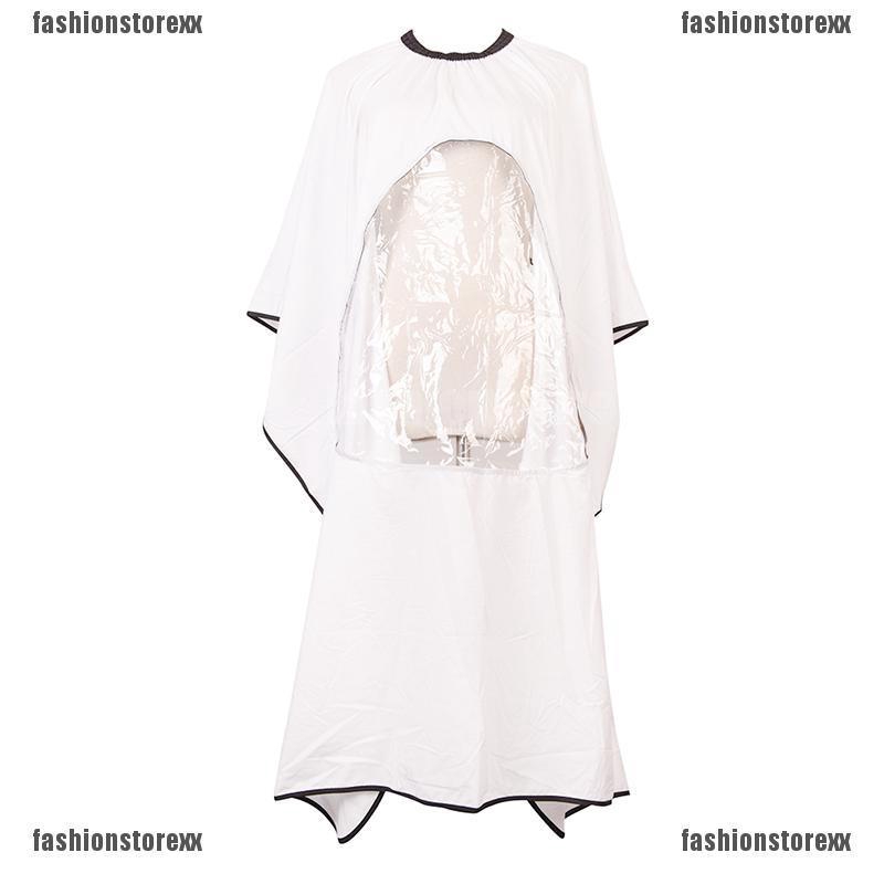 Hair Cutting Salon Barber Cape With Window Phone Viewing Apron