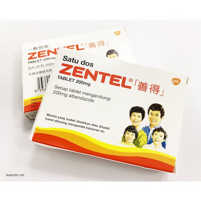 Ubat Cacing Zentel Tablets 2 S Shopee Malaysia