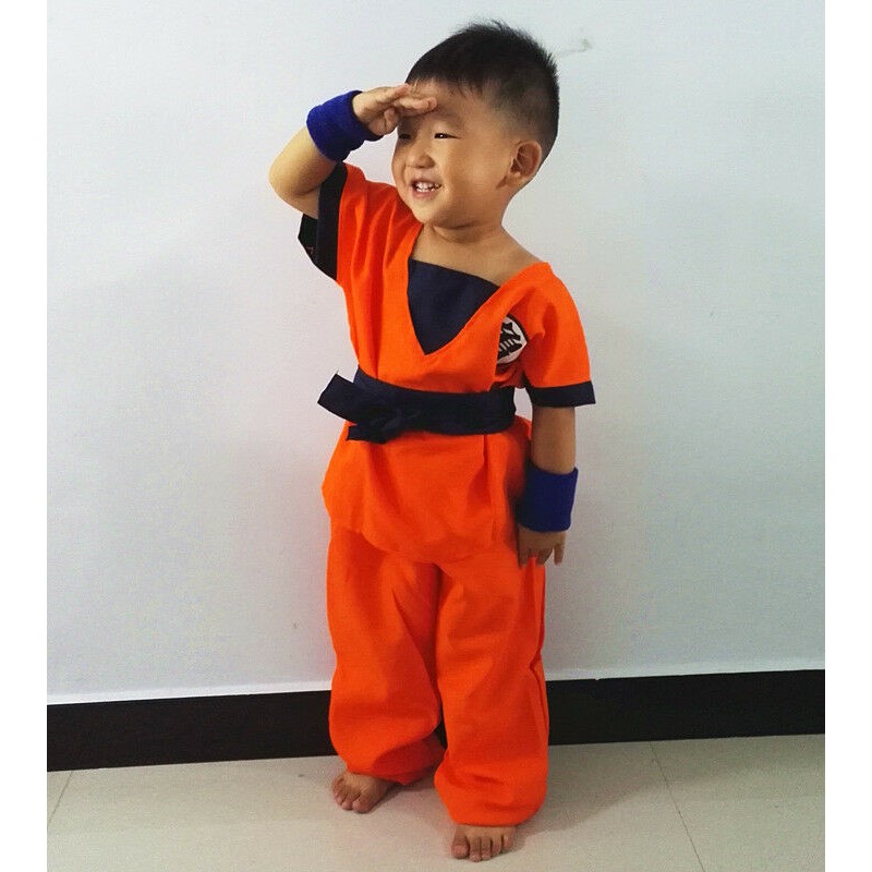 Halloween Party Kids Boys Costume Dragon Ball Dragon Ball Z Son Goku Cosplay  Set | Shopee Malaysia
