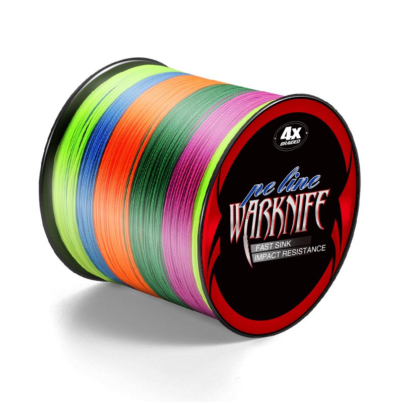 Warknife 4 Stands Super Strong Braided Fishing Line Tensile Strength 500Meters/546.8Yards 6-100LB 
