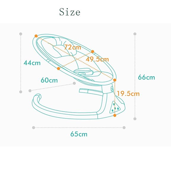 smart baby swing & bluetooth rocker