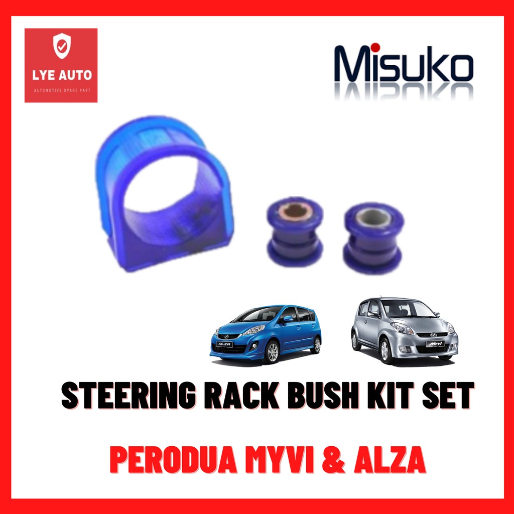 Steering Rack Bush Set Kit For Perodua Myvi Alza