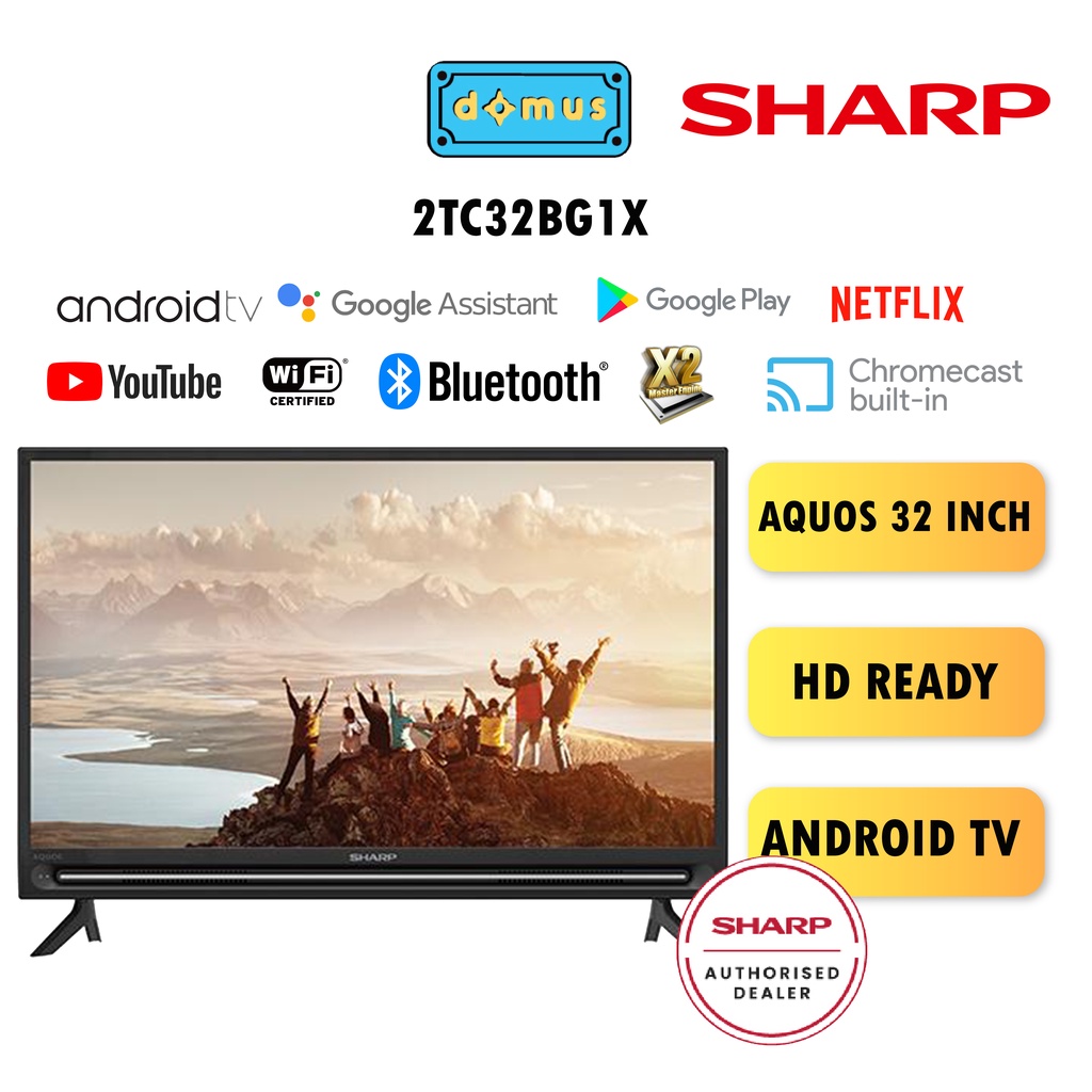 Sharp LED HD Ready TV with Digital Tuner (32") 2TC32BG1X / 2TC32BD1X