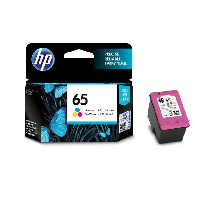 hp 65 color original ink cartridge for hp 2622 ink