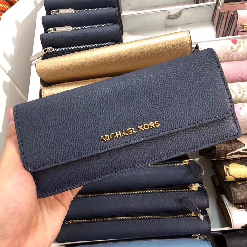 michael kors button wallet