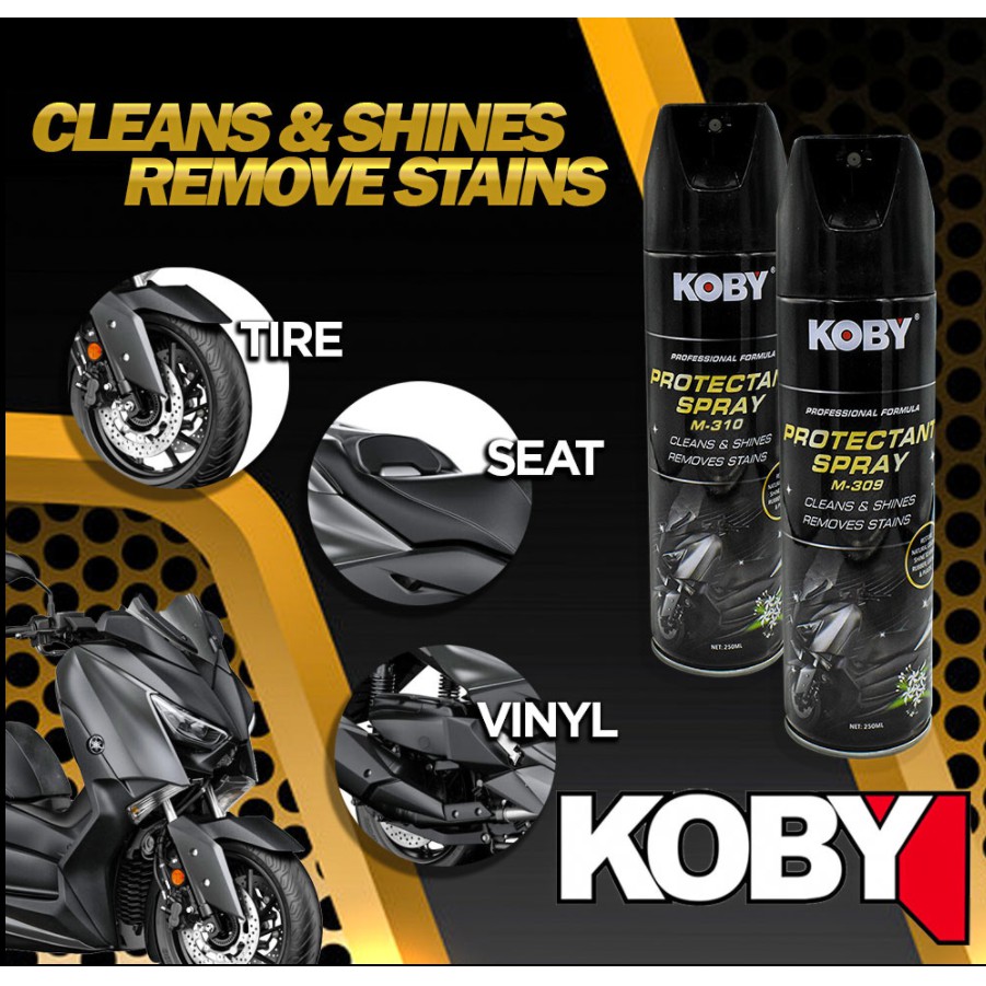 KOBY PROTECTANT SPRAY 250ML CLEAN & SHINNING Matte & Gloss Surface