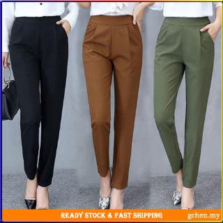 ?Free Shipping Korean Flowy Pants for Women Loose Chiffon Slacks High  Waisted Casual Straight Ladies Pants Harem Palazzo Pants Ready Stock |  Shopee Malaysia