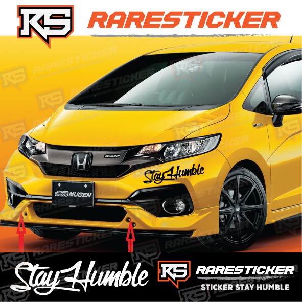 Sticker Stay Humble Jdm Car Decal Myvi Alza Perodua Proton Honda Wira Shopee Malaysia