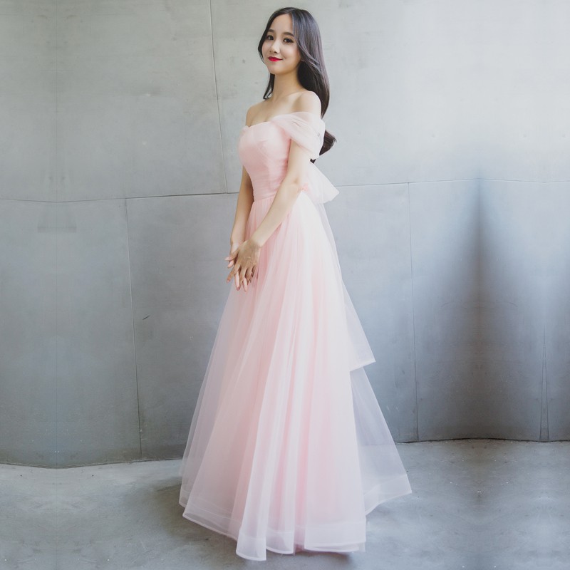 Po Pink Blue Grey Wedding Bridal Prom Dinner Dress Gown Bridesmaid