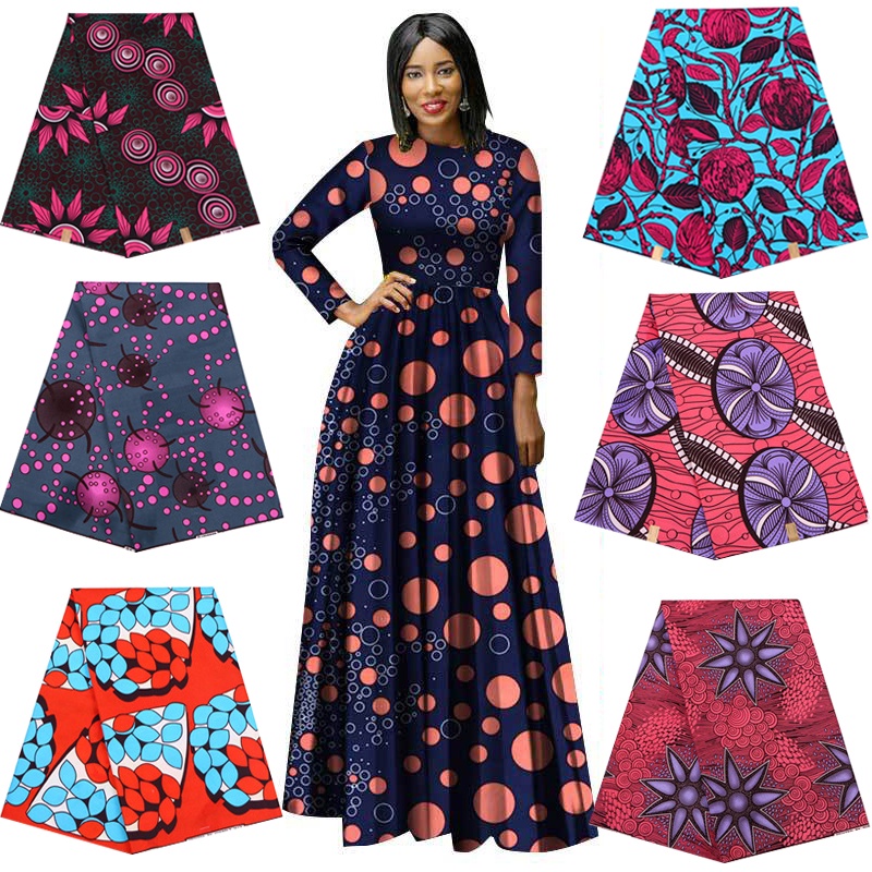 Ankara African Wax Veritable Real Clothing Fabric Africa Prints Tissu 100% Polyester High Quality Sewing Dress Material