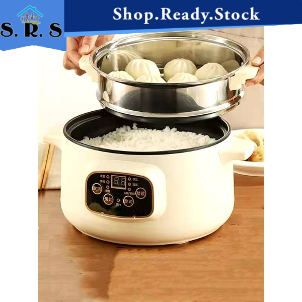 SRS_(Ready Stock)Electric Multi Cooker 26cm Frying Pan Grill Pot Mini ...