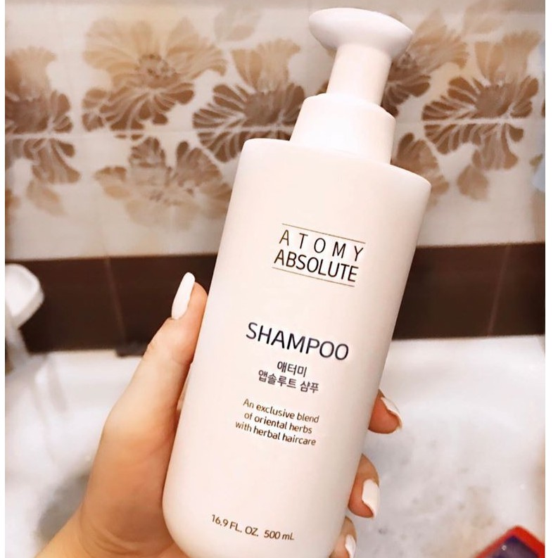 Atomy Absolute Shampoo 艾多美至尊洗发水500ml 传统韩方处方疏通堵塞毛孔生发效果好