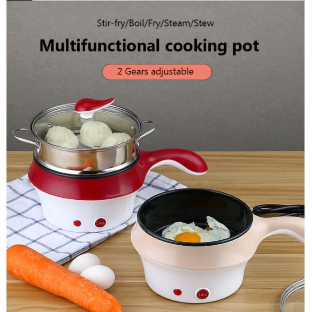 LOPOL 1.8L !!! Electric 2 Layer Electric Multi Cooker Frying Pan Grill