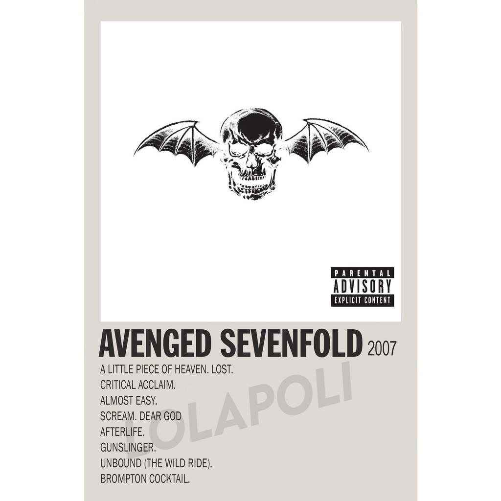 Poster Album Avenged Sevenfold Shopee Malaysia
