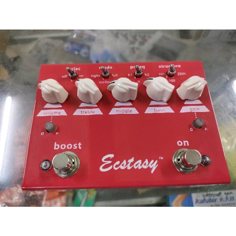 LYR LYRock Ecstasy Distortion Pedal Inspired By Bogner Ecstasy Red Overdrive/Distortion Pedal