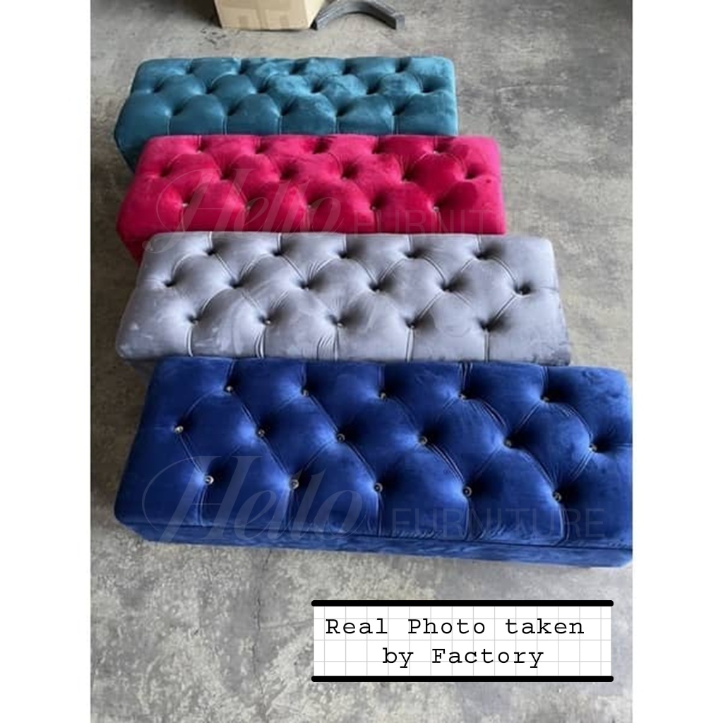 Chesterfield Stool Bench Chair / Tufted Bench Chair for living room / Bench Chair for bedroom