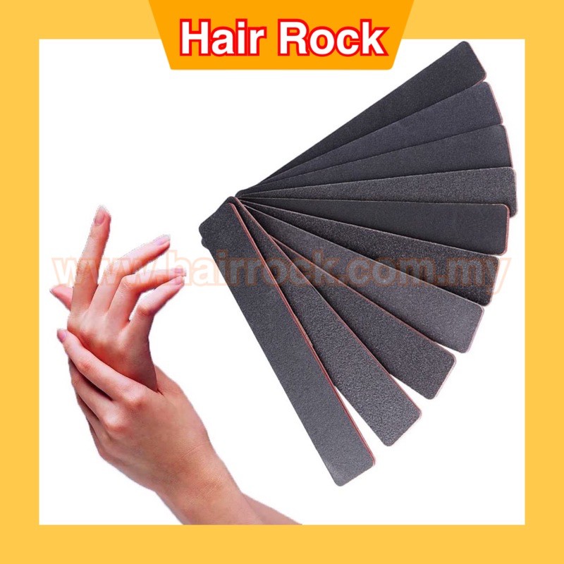 5pcs Grey Nail Files Sanding 100/180 Nail Buffer for Art Tips Manicure Pedicure