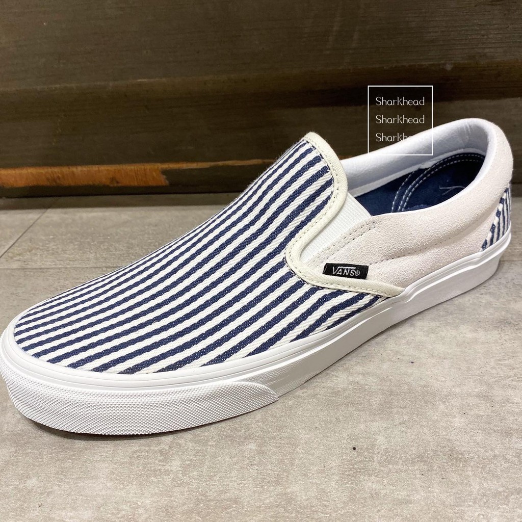 vans navy stripe
