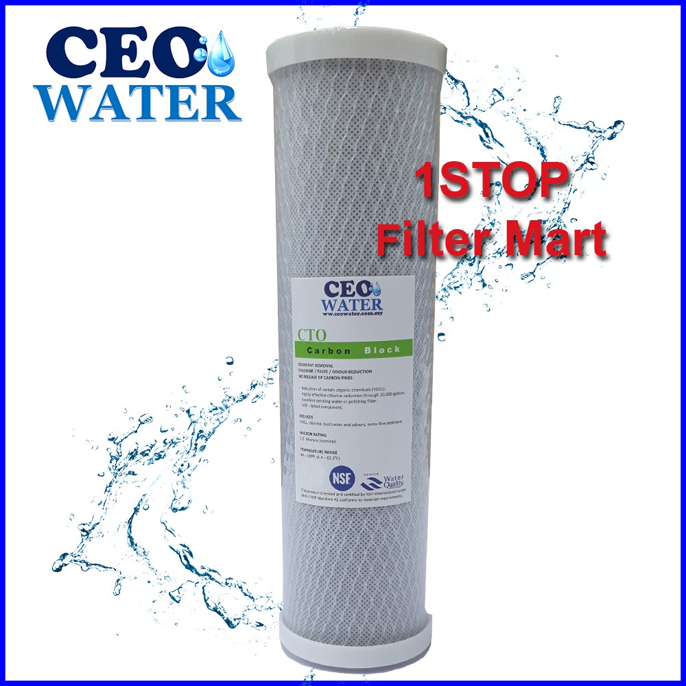 CEO Water Filter Cartridge CTO Cartridge 10"