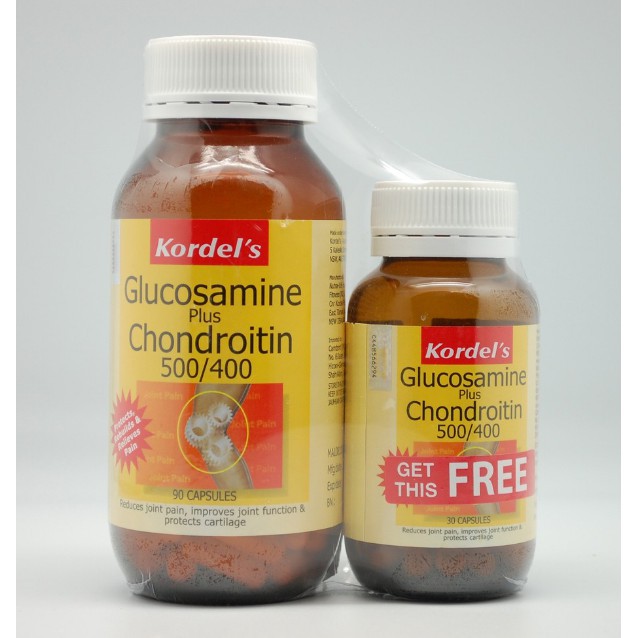 kordel's glucosamine plus chondroitin 500/400 90's + 30's Shopee Malaysia