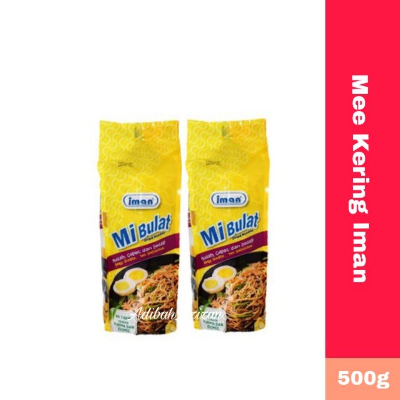 Mee Kering Iman Mee Kuning Noodles Mi Bulat Iman Shopee Malaysia