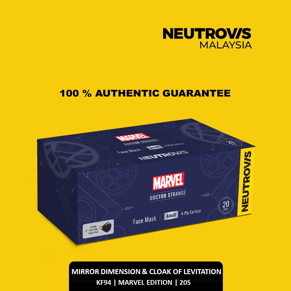 NEUTROVIS KF94 Neutrovis | Marvel Dr Strange  | Mirror Dimension & Cloak of Levitation| 20s (with Nose Pad)