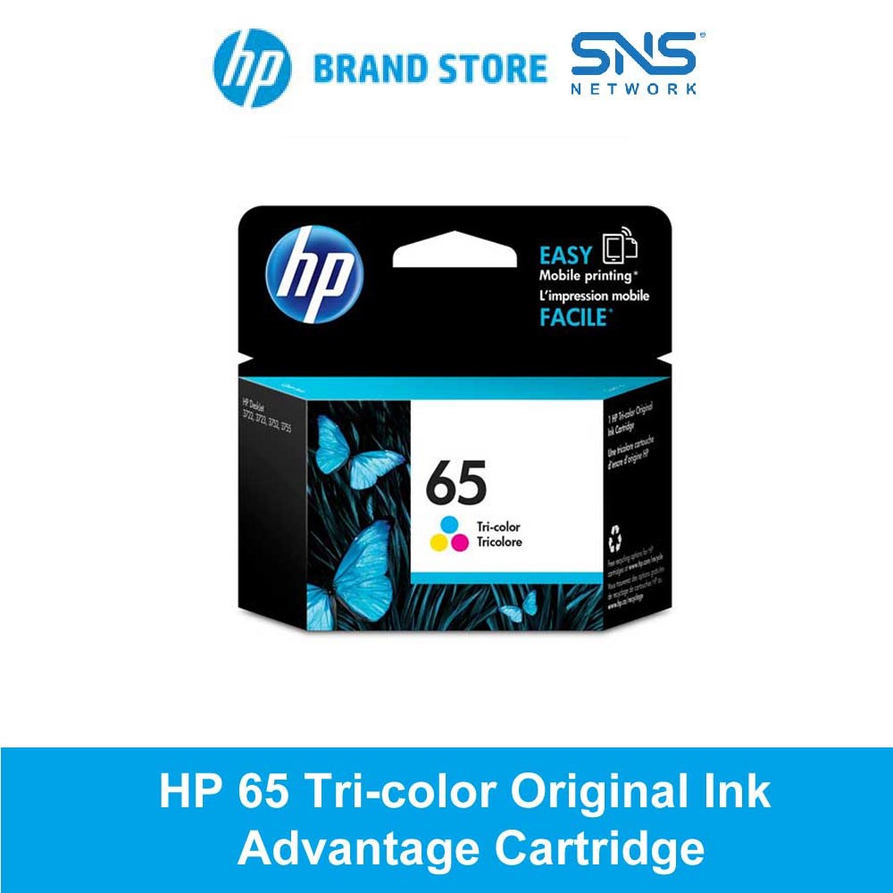 hp 65 color original ink cartridge for hp 2622 ink